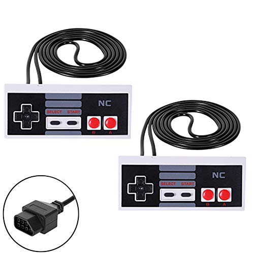 Klassische NES-Controller für NES 8-Bit-Entertainment-System-Konsolen-Steuerungspad (2 Stück)