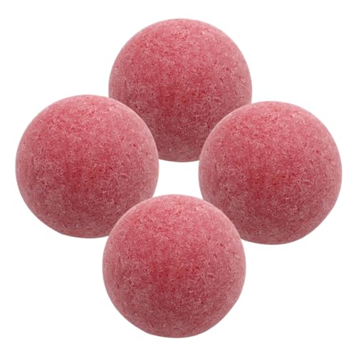 Kisangel 4 Stück 36 Mm Rote Matte Kickerbälle Kickertisch Spielzubehör Fußbälle Ideal Für Heimschulen Und Unterhaltungsstätten