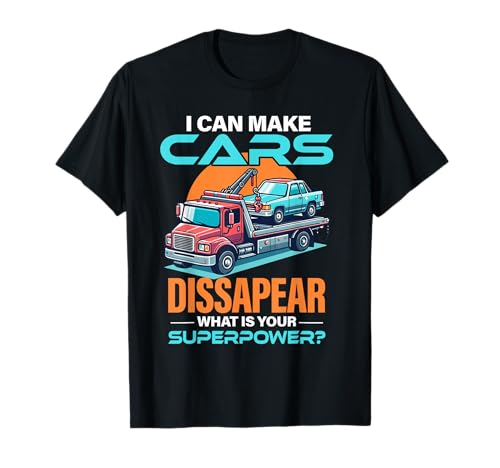 Abschleppwagen Fahrer Pannenwagen – dünne gelbe Linie Trucker T-Shirt