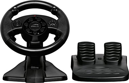 Speedlink DARKFIRE Racing Wheel Lenkrad für PS3-PC, schwarz