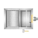 vinnyooc Edelstahl Fettabscheider 20L, Kitchen Abwasser Separator, Ölabscheider Küche Fett Gastro für Mineralöl Tieröl Pflanzenöl