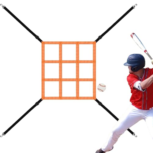 Baseball Pitching-Ziele - Softball-Trainingsnetze, Schlagzone Wurfziel | Verstellbare Pitcher-Übungshilfen, Trainings-Zielgurt für Wurfübungen, Pitching-Netz für Genauigkeitstraining