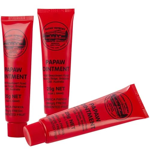 3 Stück Papaya Salbe,Papaya Hautpfleg Repairing Cream Multifunktionale Feuchtigkeitsspendend Haut reparieren Lippencreme Balsam