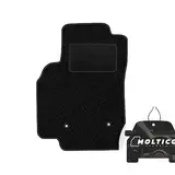 moto-MOLTICO Fahrer Fußmatte Auto Velours Fahrerseite Autoteppiche Schwarz Fahrermatte 1-teilig passend für Isuzu D-max ab 2011