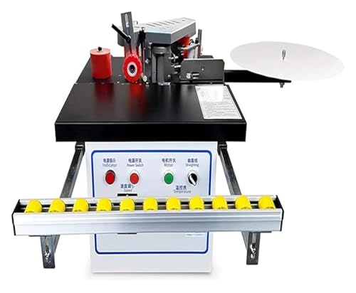 Kantenanleimmaschine, 1200 W tragbare Kantenanleimmaschine, Desktop-Automatischer Kantenbander, 120-220 ℃ Doppelseitiges Kleben Automatischer Vorschub, Break Belt Upgrade, 2-6 m/min
