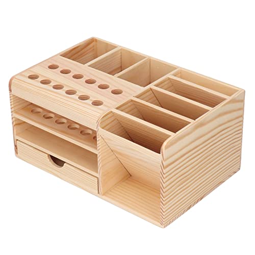 Reparaturwerkzeugkasten Organizer, Synthetic Wood Strong & Sturdy Toolbox, Multi -Fächer und Klassifizierter Speicher für eine Einfache Toolsortierung