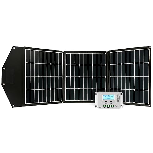 Offgridtec© FSP 2 Ultra 135W faltbares Solarmodul mit integrierter Aufständerung und Laderegler mit USB Ladefunktion.