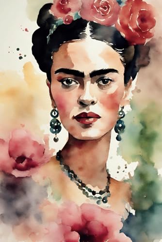 Premium Notizbuch Rose el Rose Frida Kahlo Collektion A5 15,24 x 22,86 cm 120 Seiten - Notizbuch gepunktet - dotted notebook - Bullet Journal dotted