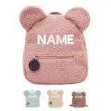 CV couplevibes Rucksack mit Namen, Teddybär Rücksack, Personalisierte Tasche, Schultertasche, Kinderrucksack, Geschenkidee für Kinder, Geschenk für Mädchen, kinderrucksack mädchen,