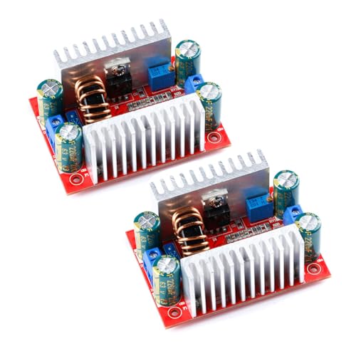 Hailege 2pcs 400W 15A DC Step Up Boost Power Modul 8,5-50V bis 10-60V Konstantstrom einstellbares Transformatorspannungsverstärker LED-Antriebsmodul