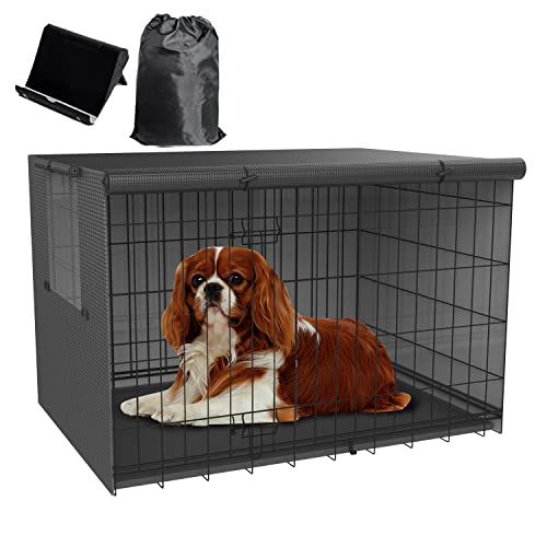 TONINT Abdeckung für Hundehütten, Kistenabdeckungen für Hundekäfige, 61 cm, 76 cm, 91 cm, 107 cm, 107 cm, 121,9 cm, wasserdichte Abdeckung für Hundekäfige, Hundekäfig-Abdeckung, groß und klein