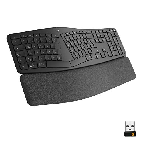 Logitech ERGO K860 - kabellose ergonomische Tastatur mit geteilter Tastenanordnung, ES QWERTY - Graphit