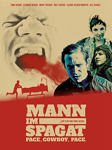 Mann im Spagat