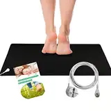 Erdungsmatte mit EU Kabel, Grounding Mat for Earthing, Erdungsmatten-Set für Besseren Schlaf, Grounding Pad (30 * 100cm)