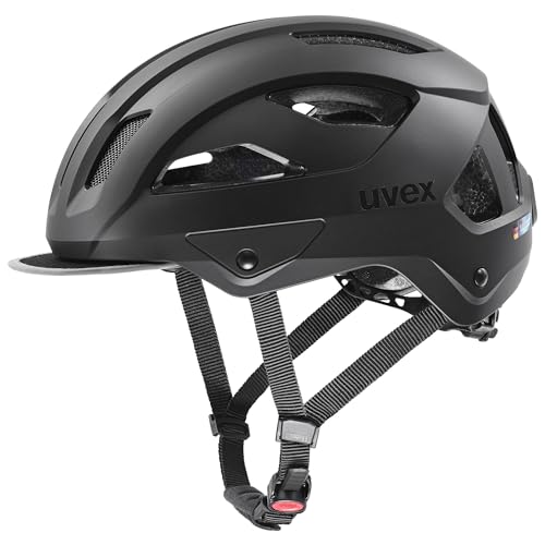 uvex Stride Style - robuster Allround-Helm für Damen und Herren - individuelle Größenanpassung - Black Matte - 59-61 cm