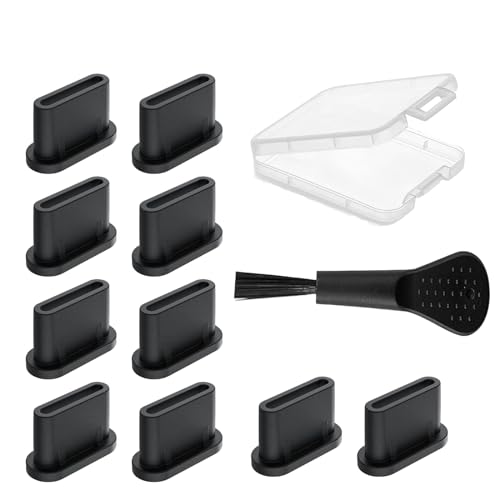 NEODTX USB C Staubschutz Stöpsel 12 Pcs SilikonhüLle USB 3.1 Typ C Port Für Meiste Typ-C Handy Tablet Zubehör,iPhone 15 Google Samsung Galaxy Xiaomi Redmi XPLORA Motorola USB C Schutzkappe