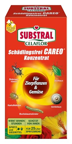 Substral Celaflor Schädlingsfrei Careo Konzentrat für Zierpflanzen, gegen Blattläuse, Buchsbaumzünsler, etc. 250 ml