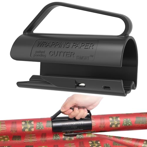 SEKESOER Geschenkpapierschneider, Geschenkpapier Schneider für Rollen, Wrap Slice für Rollen, Geschenkpapier Cutter, Geschenkpapier Abroller, Wrapping Paper Cutter