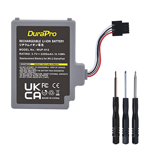 DuraPro 2200mAh WUP-012 WUP-010 Battery Akku for Nintendo Wii U Wii-U Gamepad