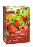 COMPO Tomaten Langzeit-Dünger für frucht- und knollenbildendes Feingemüse sowie Gewürzkräuter, Tomatendünger, 6 Monate Langzeitwirkung, 2 kg, 33 m²