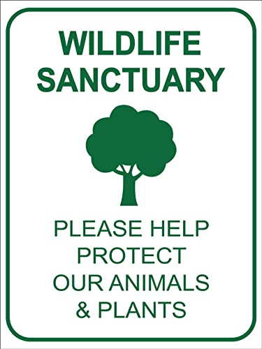 Naturreservat Warnschild Dekoschild Metallschild Zinnschild Für Draußen Innen 20X30cm