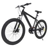 Akuoyiexemye 26 Zoll MTB Fahrrad mit 21 Gang Schaltung, Mountainbike mit Doppelscheibenbremse & U Stoßdämpfergabel
