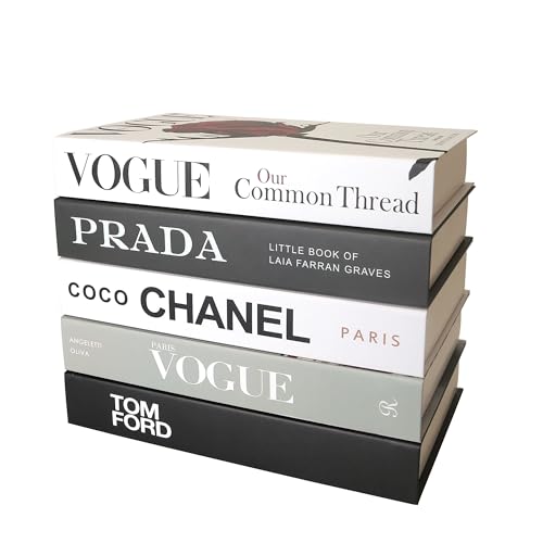 SPShadow 5 Pcs Dekorative Bücher Ästhetische Chic Faux Buch Set für Raum Dekor, Moderne Home Decor Couchtisch Dekor