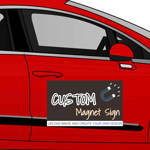 Personalisierte Auto-Magnetschilder, Autoschilder mit wunschtext, Individuelle Magnet-Autoaufkleber, Magnetschild auto für jeden Autotyp, Unternehmen, den persönlichen Gebrauch und als Werbeschild