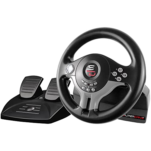 Subsonic Superdrive - Rennlenkrad / Lenkrad Driving Wheel SV200 mit pedalen und Schaltpaddles für Nintendo Switch - PS4 - Xbox One - PC