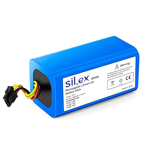 Anakel Home Silex Spain Ersatz-Conga-Akku, kompatibel mit Conga 1290, Conga 1390 und Conga 1590 | 14,4 V, 2600 mAh, 37,44 Wh, Farbe Blau