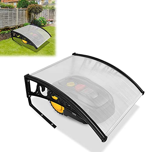 VA-Cerulean Mähroboter Garage Dach Rasenmäher Automower Carport Bausatz 103x81x33cm Polycarbonat Überdachung UV-Schutz Regenschutz Schneeschutz Anti-Hagel Mähroboterzubehör
