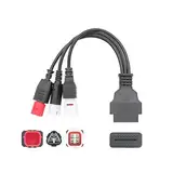 Motorrad Obd2-Diagnosekabel, 3-in-1-Adapter-Tool, 1für Yamha 6 Pin zu 3pin 4pin 6pin