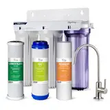 iSpring US31 3-stufiges Untertisch-Wasserfiltersystem für Trinkwasser, tanklos, hohe Kapazität, Sediment + GAC + CTO