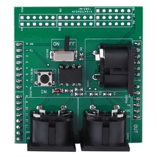 MIDI-Shield-Modul-Erweiterungsplatine, Seriell zu MIDI-Modul, Verbessert Elektronische Messgeräte für Arduino, Mikrocontroller, PCB-Material, 2,54-mm-Stiftleisten