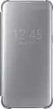 Samsung Clear View Cover Hülle für Galaxy S7 edge, silber