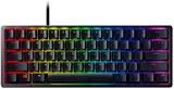 Razer Huntsman Mini (Red Switch) - Kompakte 60% Gaming Tastatur (Lineare Optisch-Mechanische Switches, Doubleshot PBT-Tastenkappen, Abnehmbares USB-C Kabel) QWERTZ DE-Layout | Schwarz