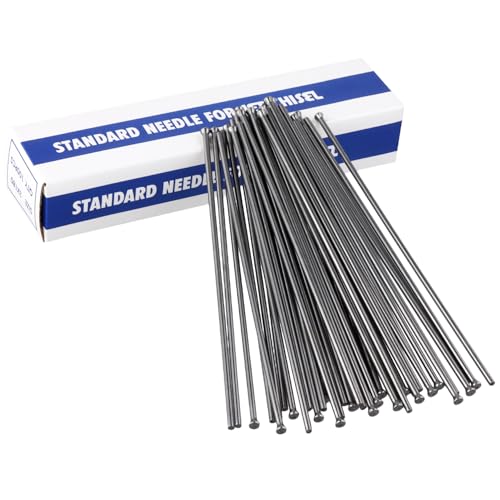 QWORK® 100 Stück Entkalkungsnadel für Nadelentroster, 3 mmx180mm Nadelnadeln für Nadelentroster, für Industrielle Rostentfernung, Deckrostentfernung
