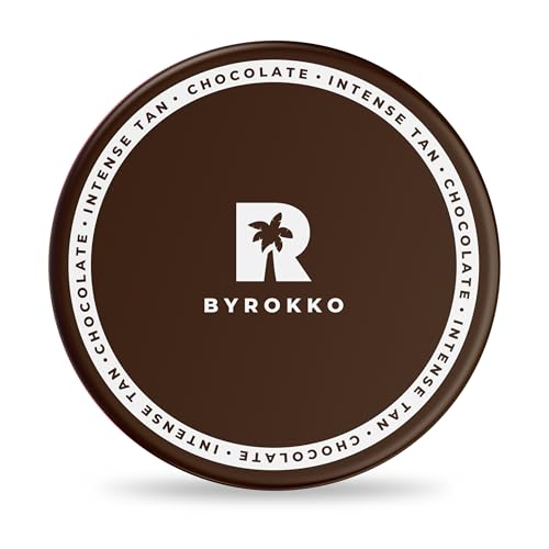 BYROKKO Shine Brown Chocolate Bräunungsbeschleuniger-Creme (200 ml), Super XXL Bräunungscreme für schnelle Schokoladenbräune, Effektiv in Sonnenbank & Außensonne