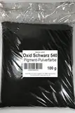 Pigment Oxidschwarz 100g, für Betonmasse, Estrich, Putz, Gips, Harz, Fugenmörtel...