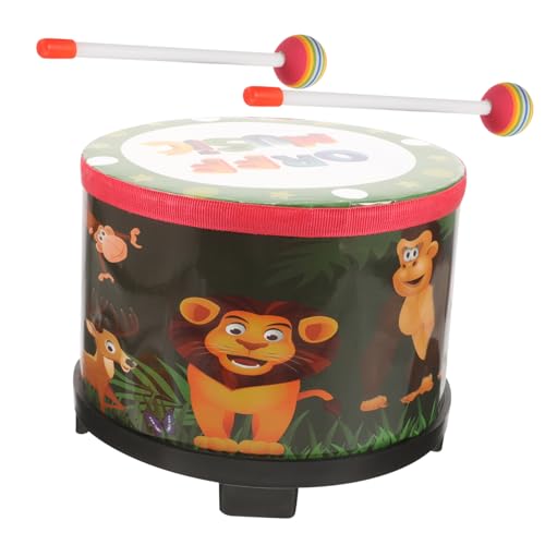 Yardwe 1Satz Kindertrommel Percussion Instrument Für Strapazierfähige Handtrommel Mit Stöcken Fördert Motorische Fähigkeiten Und Hand Augen Koordination Für Kreative Musikspiele