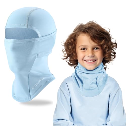 AXIOMORA Sturmhaube Kinder Winter - Warm Winddicht Skimaske Kinder - Balaclava Sturmmaske Kinder für Jungen Radfahren, Skifahren, Fahrrad