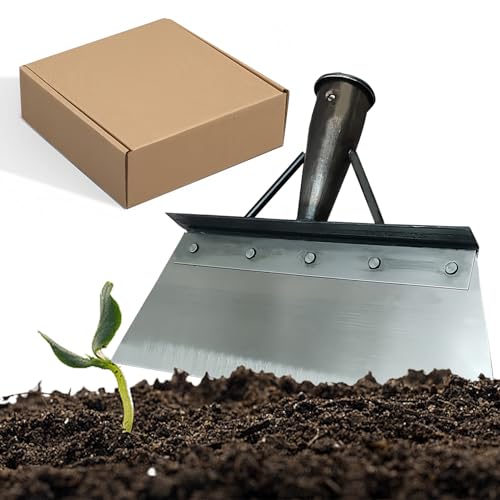 Sporgo Gartenschaufel Unkraut Entferner Gerät, Multifunktionale Outdoor Schaufel Garten Scraper Reinigungsschaufel, Gartenschaber Pflanzen Jäten Werkzeug für Rasen Bauernhof (23cm Ohne Griff)