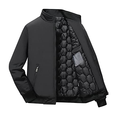 SRZYMJ Jacke Herren Frühling Outdoorjacke Atmungsaktiv Xxxl Oversized Pullover Herren Laufjacke Herren Leicht Regenjacke Herren Xl Outdoorjacke Atmungsaktiv Xxxl Schwarz Schwarzes Tshirt Herren 5XL