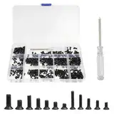 600 Stück PC Schrauben Set, Laptop Schrauben Set, Schrauben Set M2 M2.5 M3 mit Schraubendreher, Laptop Computer Schrauben Kit, Phillips Computerschrauben für Universal Laptop PC Computer Reparatur