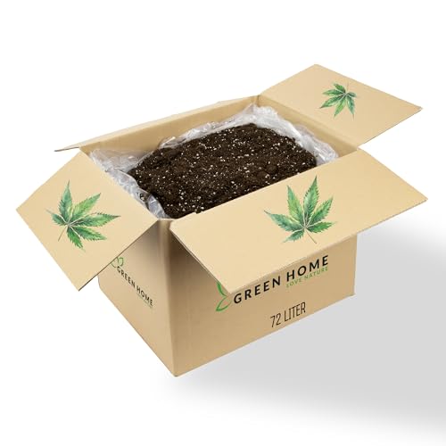 Green Home Cannabis & Hanferde 72 Liter | All Mix Erde für Wachstum & Blüte | Perfekt für Autoflower | Mit Perlite, Weißtorf & Kokosfaser | Langzeitnährstoffe | Optimaler pH-Wert: 5,8