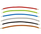 Verdrahtungsbrücken H07V-K flexibel 125mm 265mm 365mm 500mm 1000mm schwarz blau grün gelb grau braun blau rot 6mm² 10mm² 16mm² (10mm² 265mm Schwarz blank)