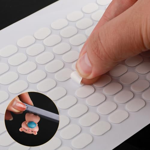 500 Stück Sticky Tack Putty, Abnehmbar Transparenter Klebekitt Doppelseitig Selbstklebende Klebepunkte Montagekitt Klebeband zum Aufhängen an der Wand Poster Bilder Luftballons Basteln