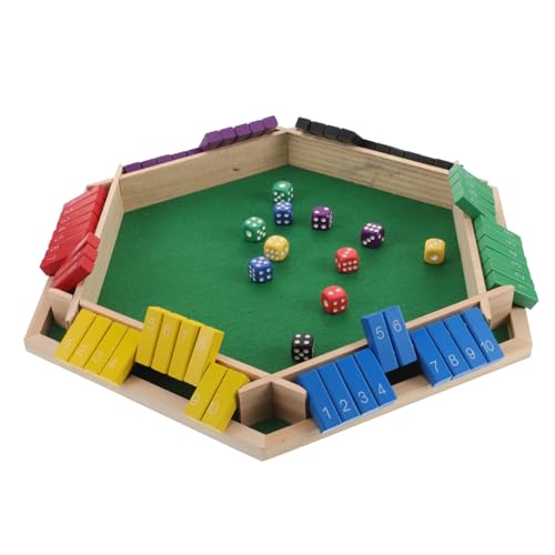 Kisangel Sechsseitiger Spieltisch Kartentisch Für Mahjong Trinkspiele Für Ktv-Bars Und Partys