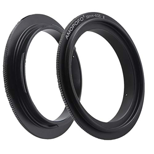 EF/R -58mm Retroadapter/Makro Umkehrring Ring,für EF/R Kamera EF R RF Adapter,zum umgekehrten Anschrauben eines Objektivs für Makroaufnahmen