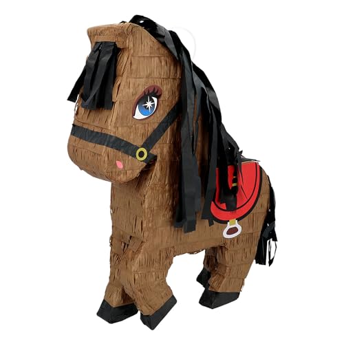 Boland 30988 - Pinata Pferd, 45 x 33 x 8 cm, Pony, Hängedeko, Dekoration für Geburtstag, Mottoparty und Karneval